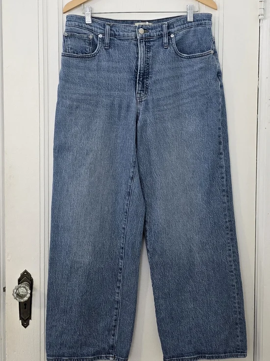 Madewell The Perfect Vintage Wide Leg Jeans, Size 31, Euc, Wide Leg, Full Lenght - Picture 3 of 9